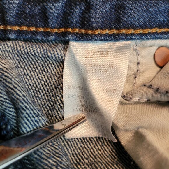 Aeropostale Jeans Mens 32x34 Slim Straight Ripped Medium Light Wash - Picture 5 of 10